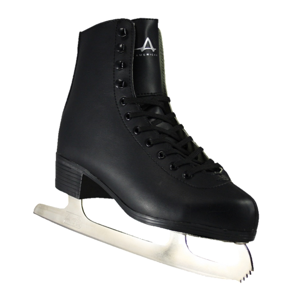 American Athletic Shoe Co. Mens Tricot Lined Figure Skates Black