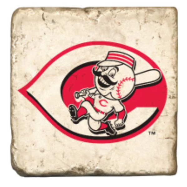 Cincinnati Reds "Mr. Redlegs" Marble Coaster