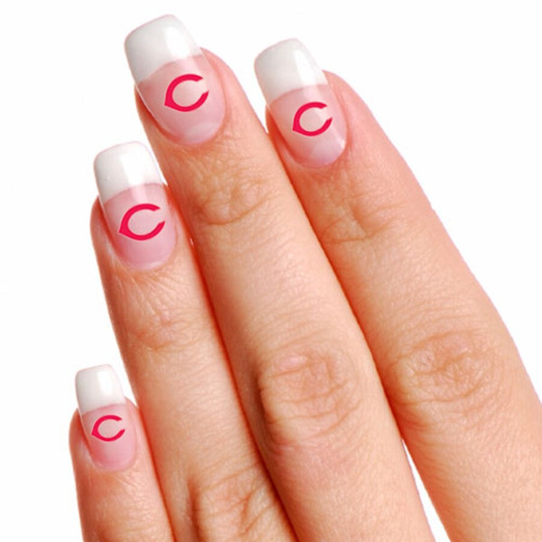 Cincinnati Reds Fingernail Tattoos