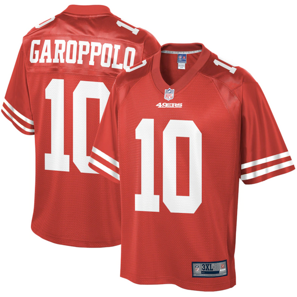 Men's San Francisco 49ers Jimmy Garoppolo Red Game Player Jersey