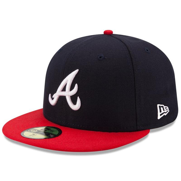 Atlanta Braves New Era Navy/Red Home Authentic Collection On-Field 59FIFTY Fitted Hat