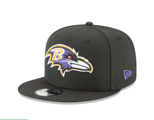 New Era Baltimore Ravens Black Basic 9FIFTY Mens Snapback Hat