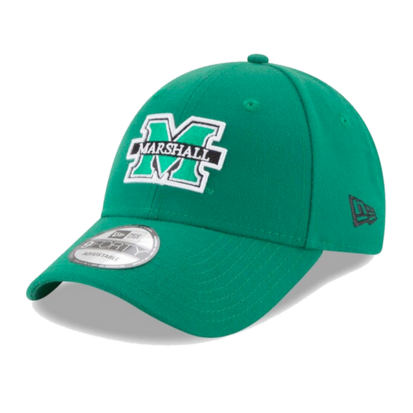 New Era Marshall thundering Herd Kelly Green The League 9Forty Adjustable Hat