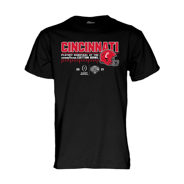 Cincinnati Bearcats CFP Cotton Bowl Black Tee