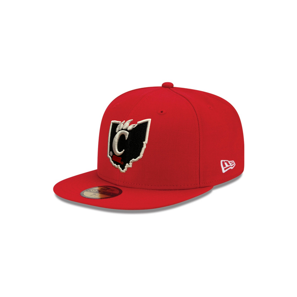 Cincinnati Bearcats New Era Red State Outline 9FIFTY Snapback Hat