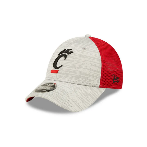 Cincinnati Bearcats New Era Grey/Red 9FORTY Neo Stretch-Snap Hat