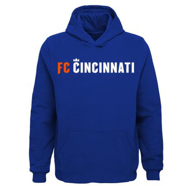 FC Cincinnati Youth Royal Wordmark Fleece Hoodie