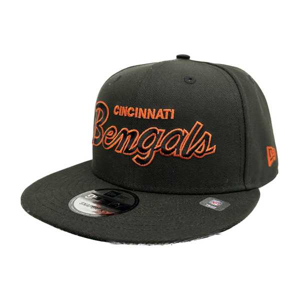 Cincinnati Bengals New Era Black 2-Tone Griswold 9FIFTY Snapback Hat