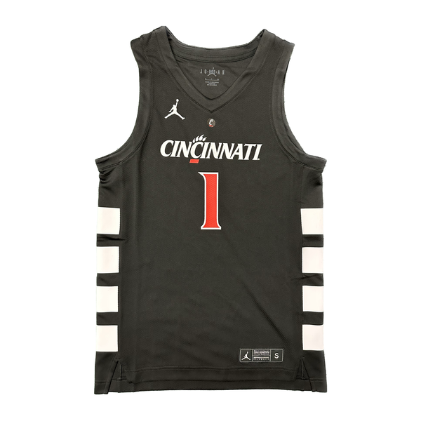 Cincinnati Bearcats Jordan Black Replica Basketball Jersey