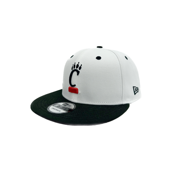 Cincinnati Bearcats New Era Throwback White/Black 9FIFTY Snapback Hat
