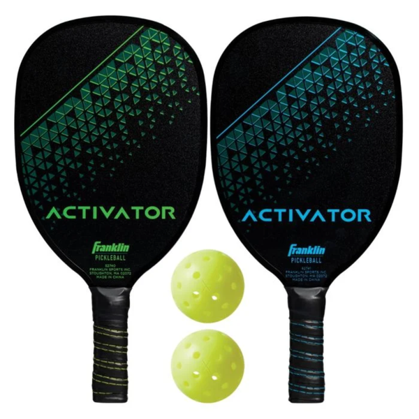 Franklin Activator 2-Player Blue/Green Pickleball Paddle and Ball Set