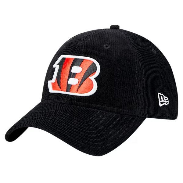 Cincinnati Bengals New Era 9TWENTY Black Corduroy Adjustable Hat