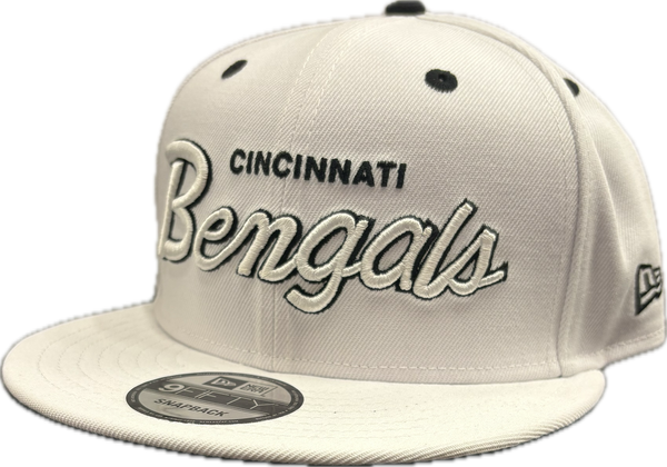 Cincinnati Bengals New Era 9Fifty Griswold Whiteout Snapback Hat