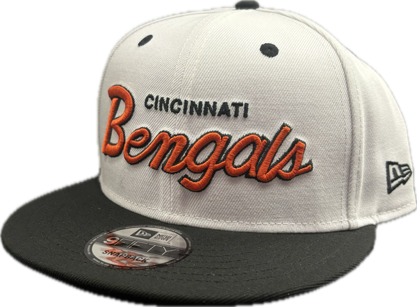 Cincinnati Bengals New Era 9Fifty Griswold White/Black Snapback Hat