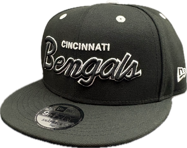 Cincinnati Bengals New Era 9Fifty Griswold Blackout Snapback Hat