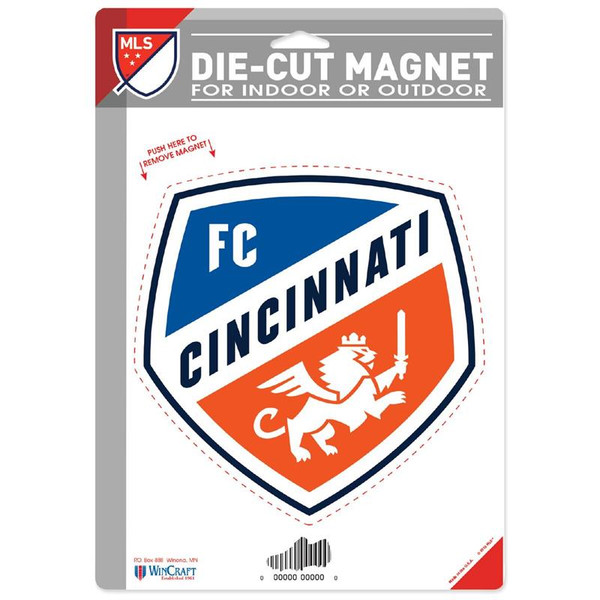 FC Cincinnati 6.25" x 9" Die-Cut Logo Magnet