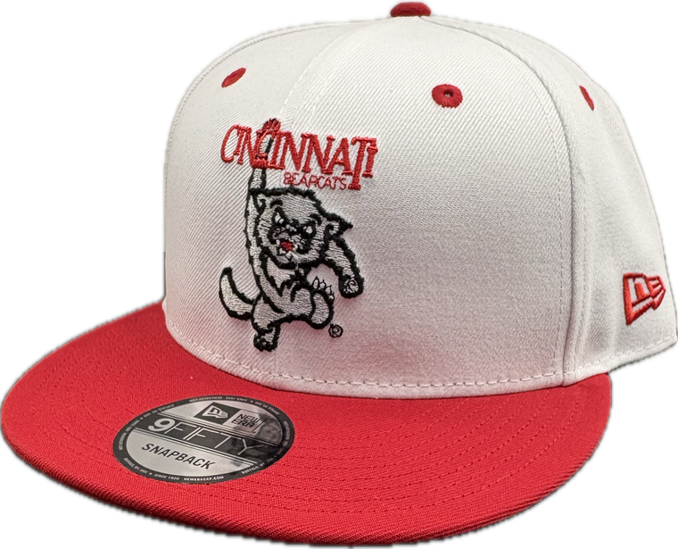 Cincinnati Bearcats New Era 90's Logo White Snapback Hat
