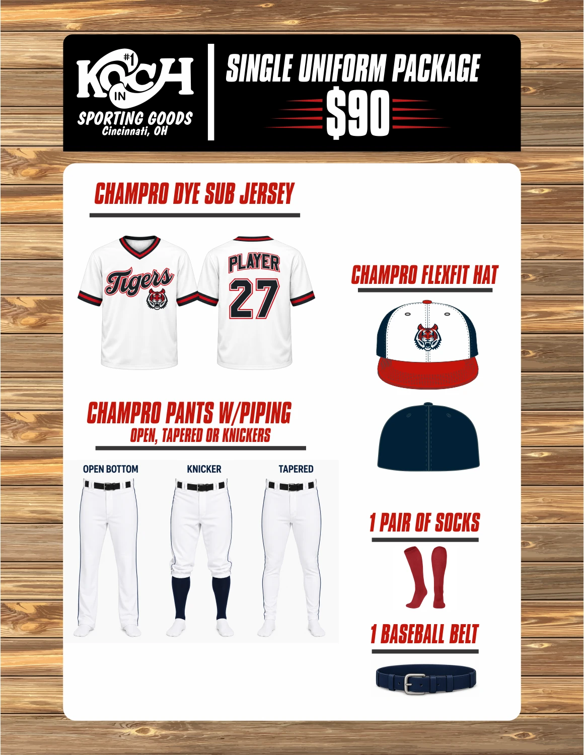 SINGLE UNIFORM PACKAGE