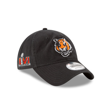 Men's New Era Black Cincinnati Bengals Super Bowl LVI Bound Side Patch  9FORTY Adjustable Hat
