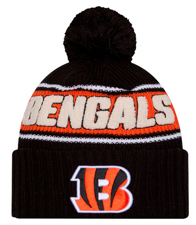 Cincinnati Bengals 2023 NFL Sideline Historic Pom Cuffed Knit