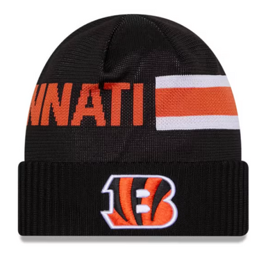 Cincinnati Bengals 2023 NFL Sideline Historic Pom Cuffed Knit