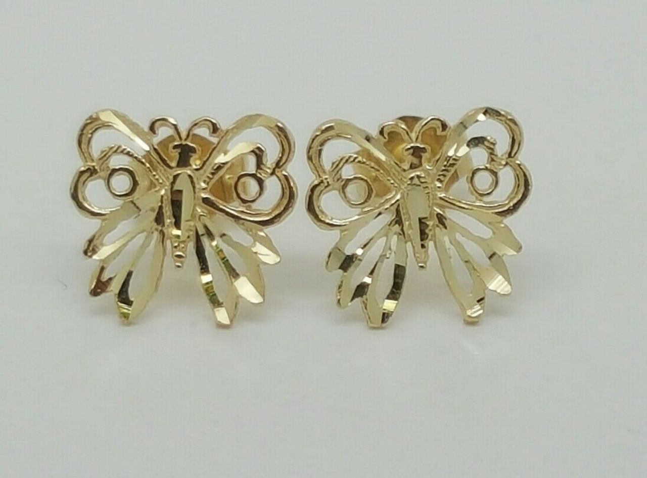 14K Gold Butterfly Earring Backing