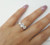 14k Solid Yellow Gold Three Stones Cz Engagement/Wedding Ring Size 7.5