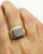 Mens 14K Solid Yellow Gold 0.20 Ct Natural Round Diamond Signet Ring, SI1-2/G-H