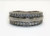 14K Solid White Gold Wide CZ Band Ring Size 5.5 Ring For Women