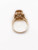 14K Solid Yellow Gold Cushion Cut Champagne CZ Women's Cocktail Ring Size 7.5