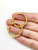 18K Yellow Gold Diamond Cut Hoop Womens Earrings, 30 MM, 3.8 Grams