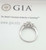 1 TCW Not Enhanced Round Diamond 14k White Gold 3 Stone Engagement/Wedding Ring