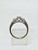 1 TCW Not Enhanced Round Diamond 14k White Gold 3 Stone Engagement/Wedding Ring