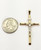 14k Two Tone Gold Jesus Christ Cross Crucifix Pendant Men/Women 48 MM