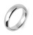 Solid 14K White Gold 4 MM Size 10 Comfort Fit Wedding Ring Band Mens Womens