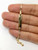 14k Tri Color Gold Valentino Chain Baby ID Bracelet 6"
