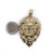 Solid Yellow Gold Lion Head Face Pendant Charm X Large