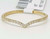 0.15 Ct 14K Yellow Gold Diamond Chevron Curved Wedding Band Ring Enhancer Pave