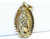 Solid Yellow Gold Virgin Mary Guadalupe Pendant Large