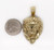 Mens 10K Solid Yellow Gold Lion Head Face Pendant Charm 7.6 Grams, 2.16" Large