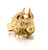 Mens 14k Solid Yellow Gold Highly Detailed 3D Wolf’s Head Ring 19.3 Grams