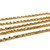 Mens 14k Solid Yellow Gold Rope Chain Necklace 24", 3.5 mm 30.8 Gr