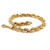 Mens 14K Solid Yellow Gold Diamond Cut Rope Bracelet 9" 36.1 Grams 6.2 mm