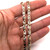 buy 10k Solid Tri Color Gold Valentino Chain Necklace 4.5 mm 24" 12 Gr