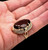 Vintage 14k solid Yellow Gold Ring Natural 15 Ct Large Smoky Quartz 7.9 Grams