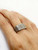 18k Solid White Gold 0.75 Ct Natural Diamond Mens Ring Six Rows Wide Size 10