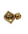 18k solid Yellow Gold 0.78 Ct Natural Diamond & Sapphire Evil Eye Pendant