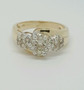 1 Ct Excellent Cut Round Champagne Color Diamond 10k Yellow Gold Wedding Ring