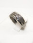 18k Solid White Gold 0.20 TCW Natural Diamond Ring 7.5 MM Size 6.5