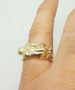 10k Yellow Gold Kama Sutra Erotic Hot Couple Sexy Love Position 69 Ring 8.4Grams